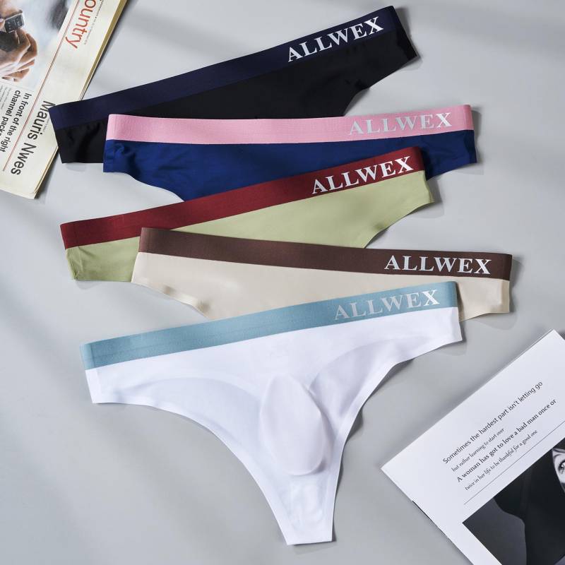 Herren Hüfttiefer Eisseide Nahtloser Dreiecksslip und T-Back Unterwäsche 3XL von Joom DACH