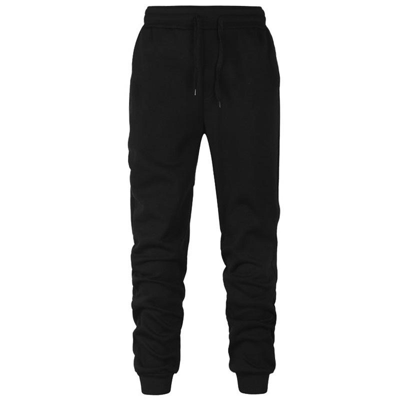 Herren Jogginghose Lose Lange Hosen Jogger Hose Casual Sport Fitness Solide Jogginghose Herren Sweatpants M schwarz von Joom DACH