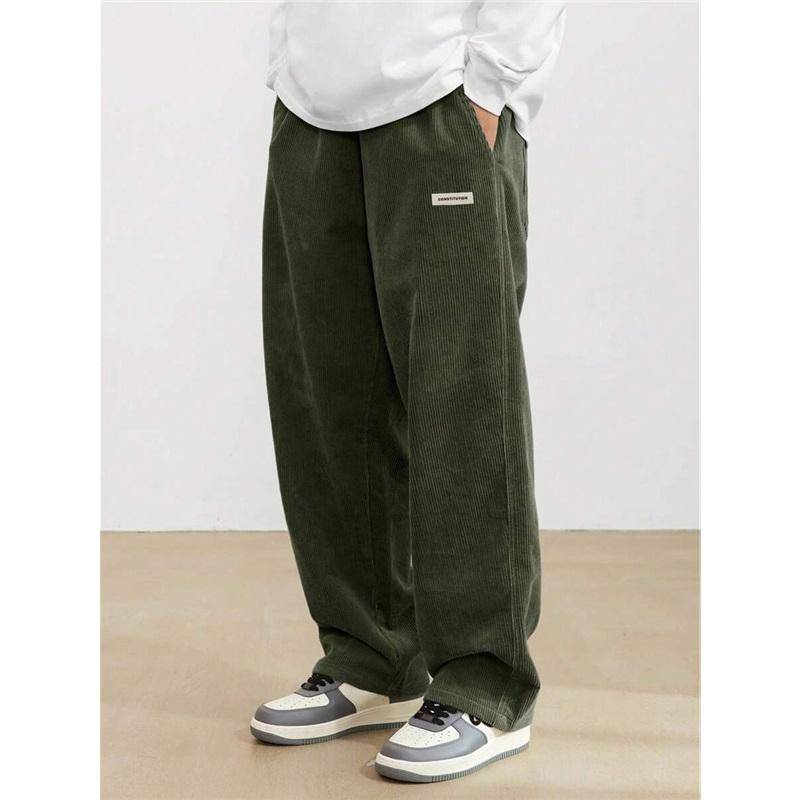 Herren Jogginghose Lose Lange Hosen Jogger Hose Casual Sport Fitness Solide Jogginghose Herren Sweatpants XL grün von Joom DACH