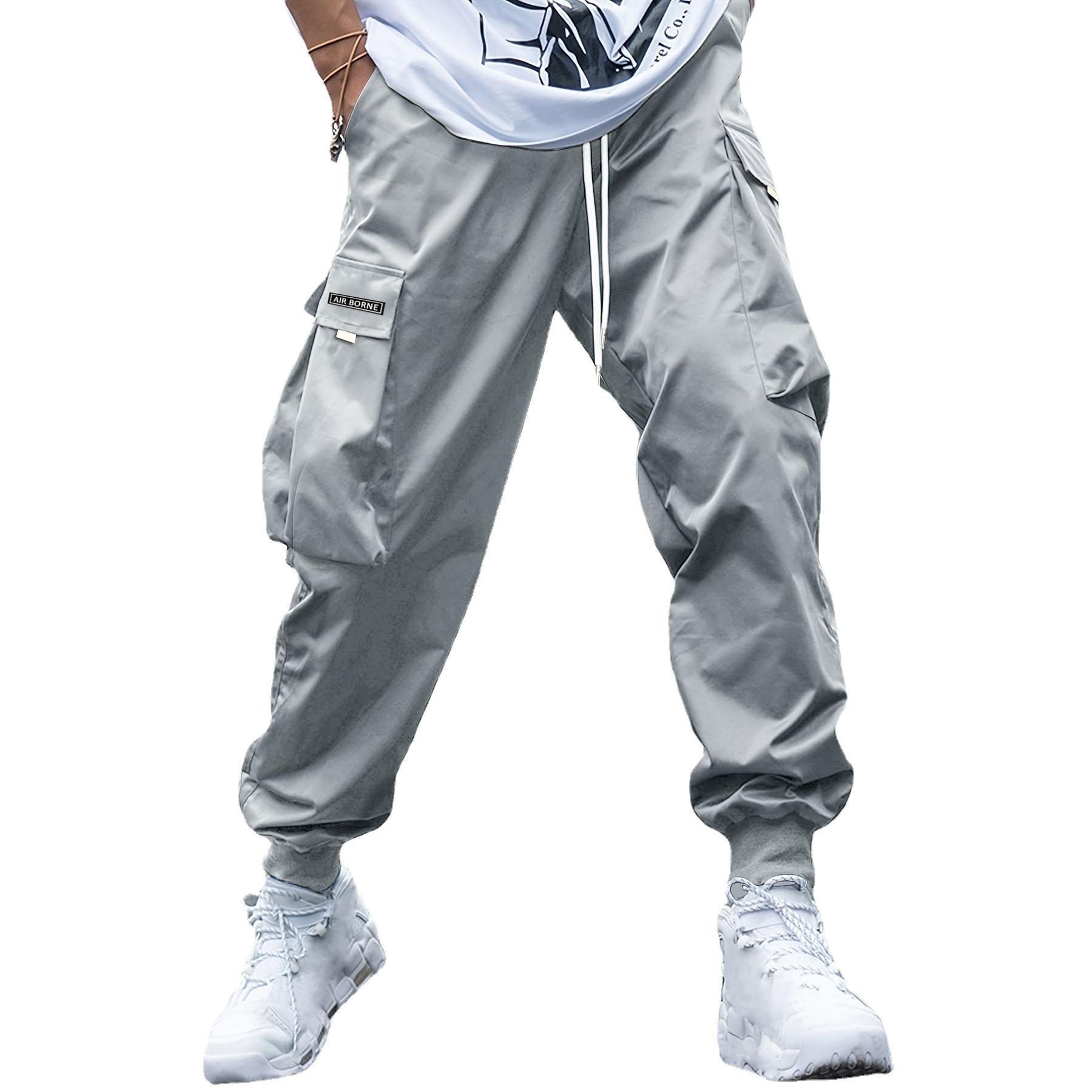 Herren-Jogginghose für Frühling und Herbst, lässige Outdoor-Cargohose mit lockerer Passform und mehreren Taschen und Kordelzug XXXL grau Herren-Jogginghose für Frühling und Herbst, lässige Outdoor-Cargohose mit lockerer Passform und mehreren Taschen und Kordelzug XXXL grau von Joom DACH