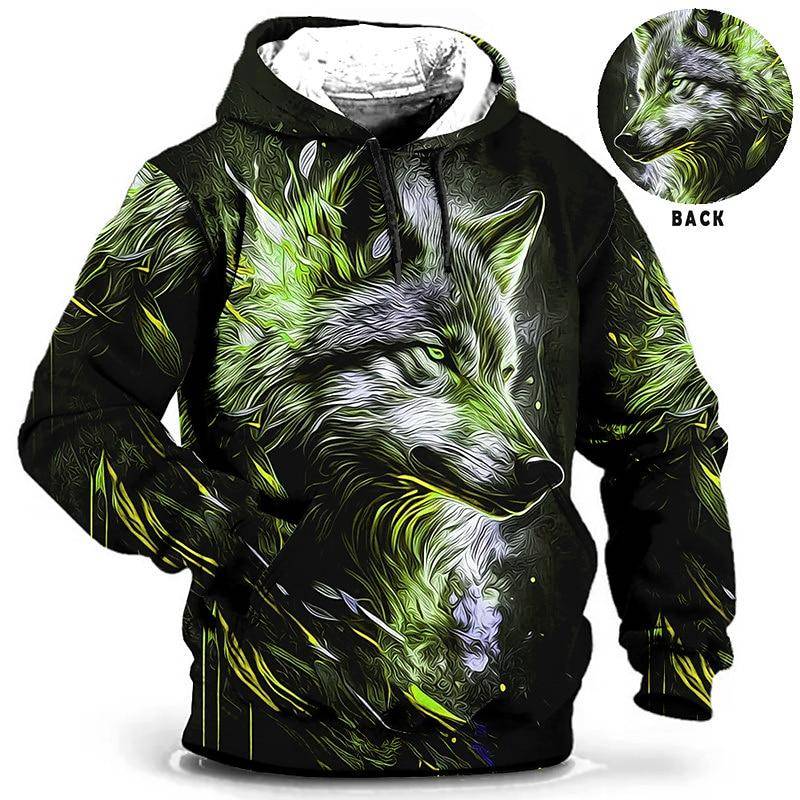Herren Kapuzenpullover 3D Tiger Bedruckt Lose Designer Sweatshirts Frühling Herbst Langarm Pullover 4XL Übergroße Harajuku Y2k Kleidung XL von Joom DACH