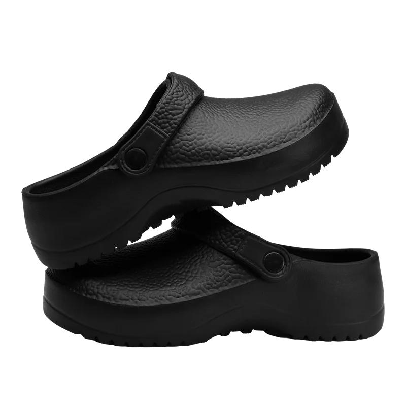 Herren Kochschuhe Herren Garten Clogs Outdoor Casual Slipper Sandale Wasserdichte Arbeitsschuhe Damen Gartenschuh Rutschfester Küchenschuh 45 von Joom DACH