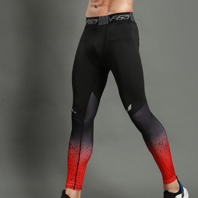 Herren Kompressionshose Quick Dry Fit Sportswear Laufhose Männer Legging Fitness Training Jogginghose Sport Gym Leggings M rot von Joom DACH