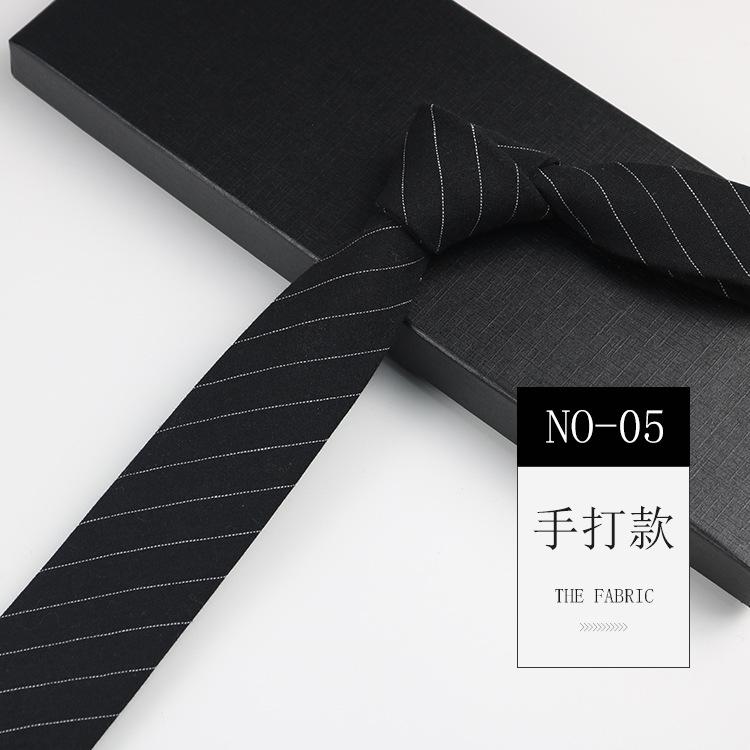 Herren Krawatte 6cm Schmal Lässig Schwarz Weiß Grau Trend Kleid Britisch Handgefertigt Baumwolle von Joom DACH