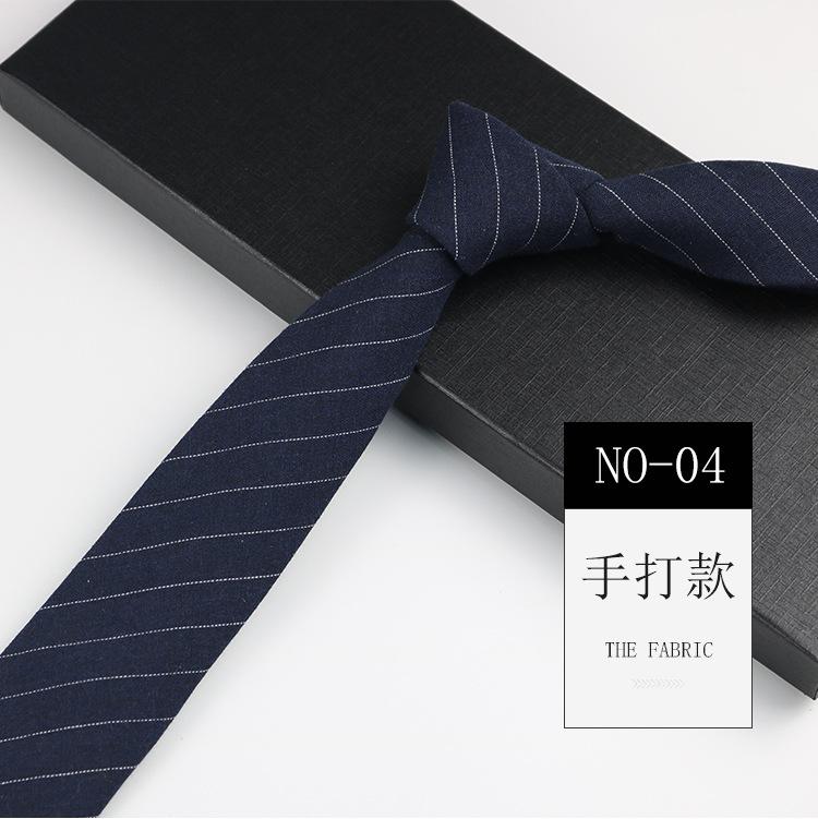 Herren Krawatte 6cm Schmal Lässig Schwarz Weiß Grau Trend Kleid Britisch Handgefertigt Baumwolle von Joom DACH