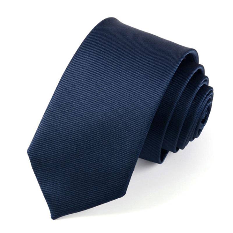 Herren Krawatte Einfarbig Klassisch Polyester Seide Formell Business Mode Krawatte für Täglich Büro Bankett navy blau von Joom DACH