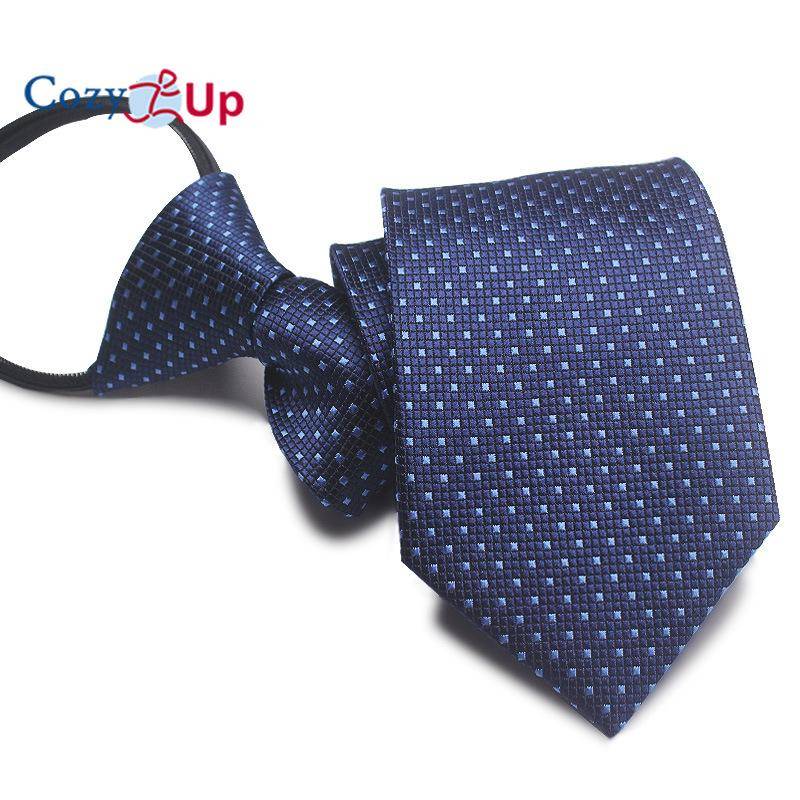 Herren-Krawatte mit Streifen, normale, verstellbare Krawatten mit Reißverschluss für Männer, ideale Wahl für Geschenke von Joom DACH