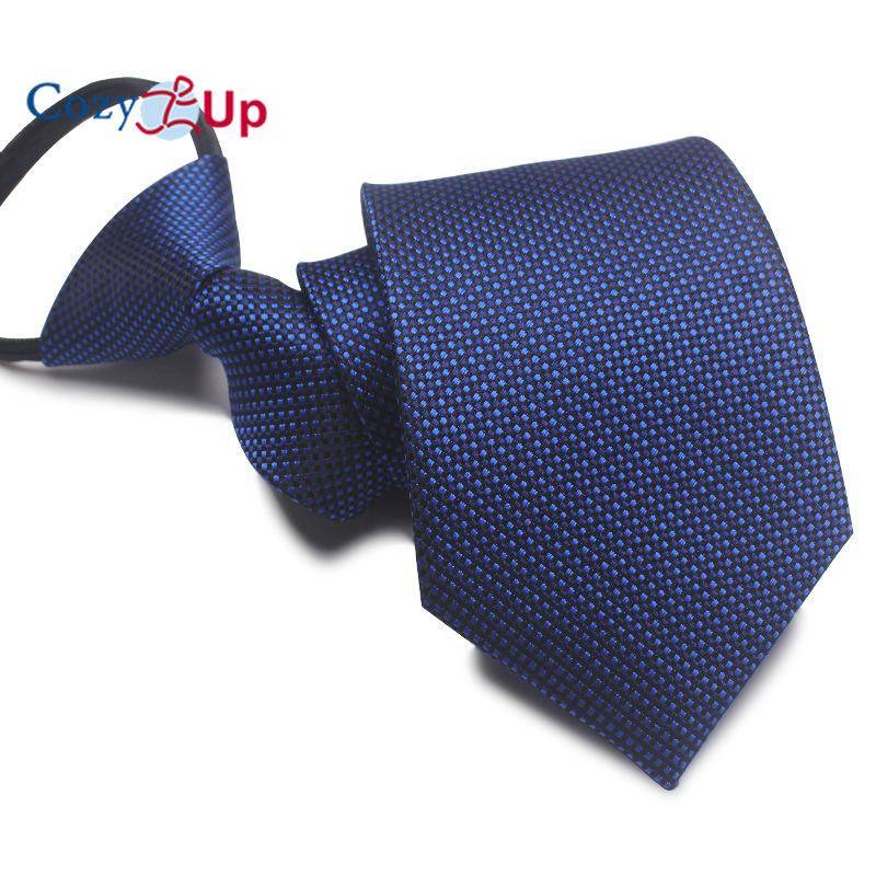 Herren-Krawatte mit Streifen, normale, verstellbare Krawatten mit Reißverschluss für Männer, ideale Wahl für Geschenke von Joom DACH