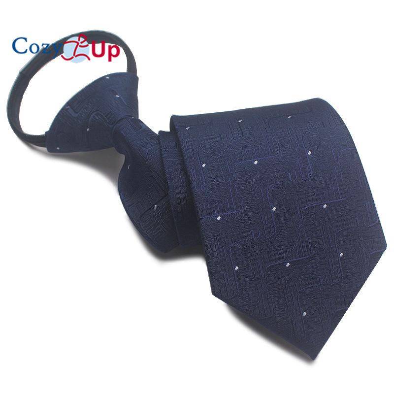 Herren-Krawatte mit Streifen, normale, verstellbare Krawatten mit Reißverschluss für Männer, ideale Wahl für Geschenke von Joom DACH