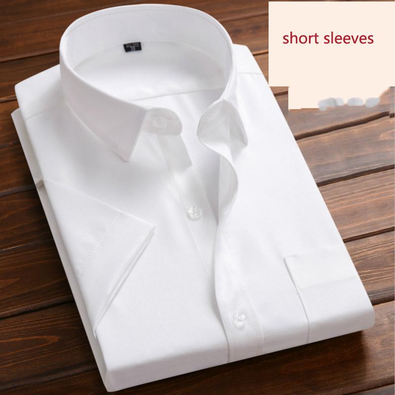 Herren Langarm SlimFit Casual Business Hemden Einfarbig Weißes Hemd Gemütlich Gentleman Beruf Blusen 41 von Joom DACH