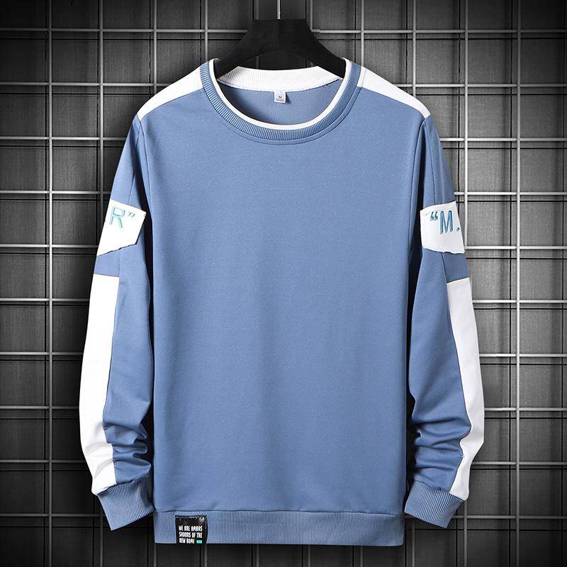 Herren Langarm T-Shirt Frühling und Herbst Neue Hoodie Koreanische Version des Trends Ins Bottom Shirt Junge Studenten auf Kleidung 3XL von Joom DACH