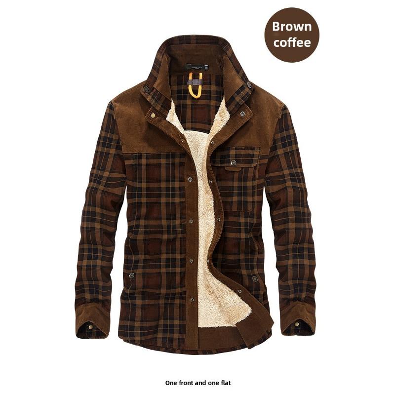 Herren Langarmshirt Herbst und Winter Fleece Verdicktes Thermoshirt Shirt XXXXL von Joom DACH