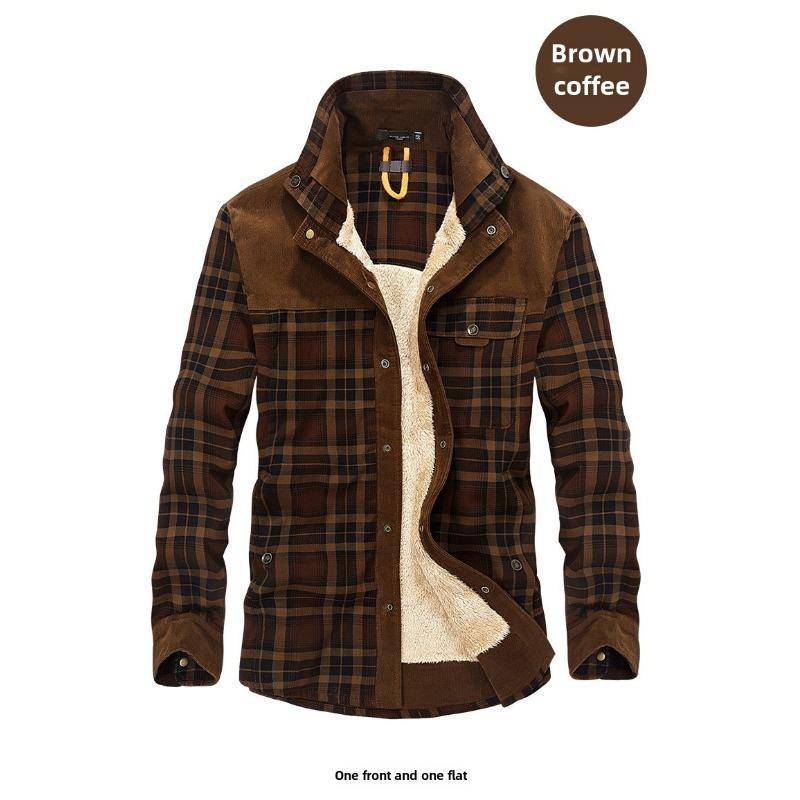 Herren Langarmshirt Herbst und Winter Fleece Verdicktes Thermoshirt Shirt XXXXL von Joom DACH