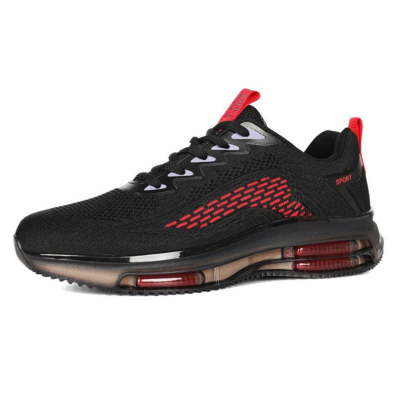 Herren-Laufschuhe, Übergröße 47, atmungsaktiv, Sport-Sneaker zum Schnüren, bequem, lässig, Wanderschuhe, Sportschuhe für das Training 45 rot Herren-Laufschuhe, Übergröße 47, atmungsaktiv, Sport-Sneaker zum Schnüren, bequem, lässig, Wanderschuhe, Sportschuhe für das Training 45 rot von Joom DACH