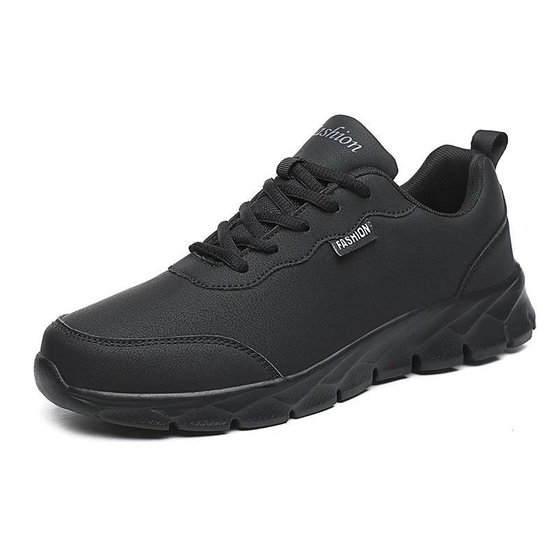 Herren Laufschuhe Leder Wasserdicht Athletisch Sneakers Männer Verschleiß-beständig Männer Wandern Sport Schuhe Zapatillas Deportivos Hombre 39 von Joom DACH