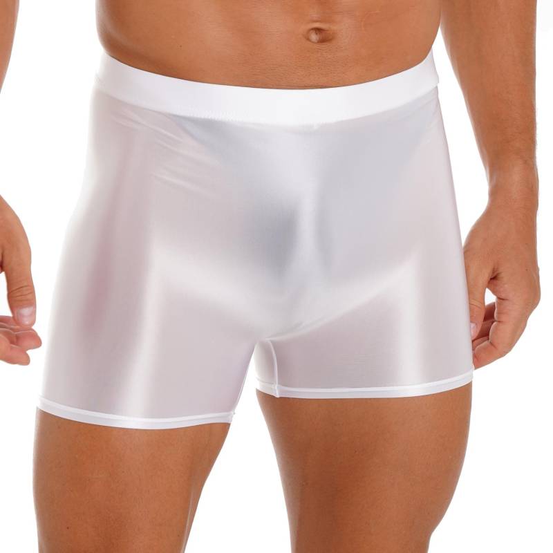 Herren-Laufshorts für Fitnessstudio, Workout, athletisches Bodybuilding, Fitness-Shorts L weiß von Joom DACH