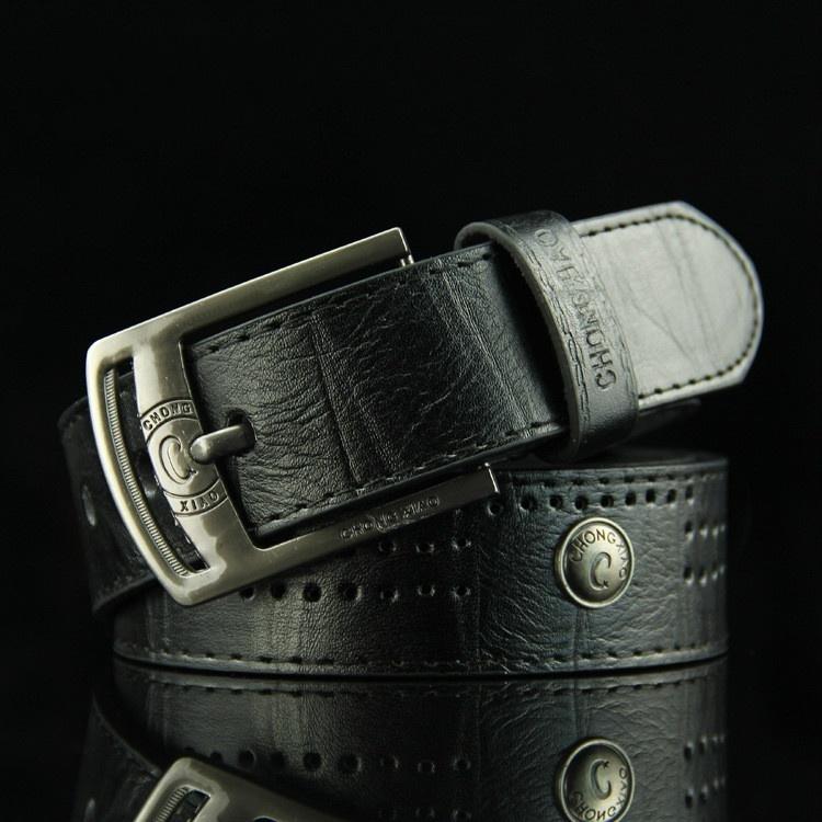 Herren-Ledergürtel mit einer Klaue, für Business, Freizeit, Kleid, Metallschnalle, modern schwarz Herren-Ledergürtel mit einer Klaue, für Business, Freizeit, Kleid, Metallschnalle, modern schwarz von Joom DACH