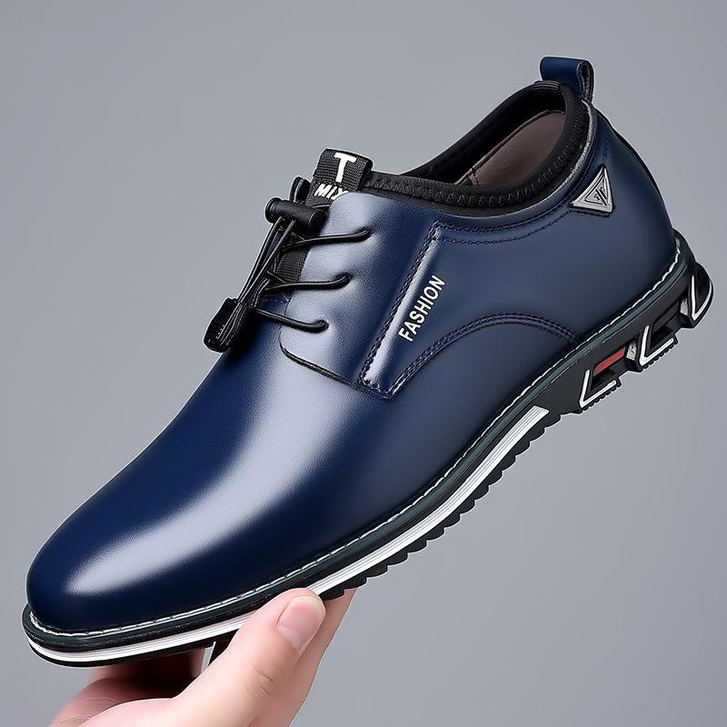 Herren-Lederschuh, lässige Golfschuhe, Herren-Sportschuhe, atmungsaktive Anti-Rutsch-Schuhe, leichte Sportschuhe 41 blau von Joom DACH