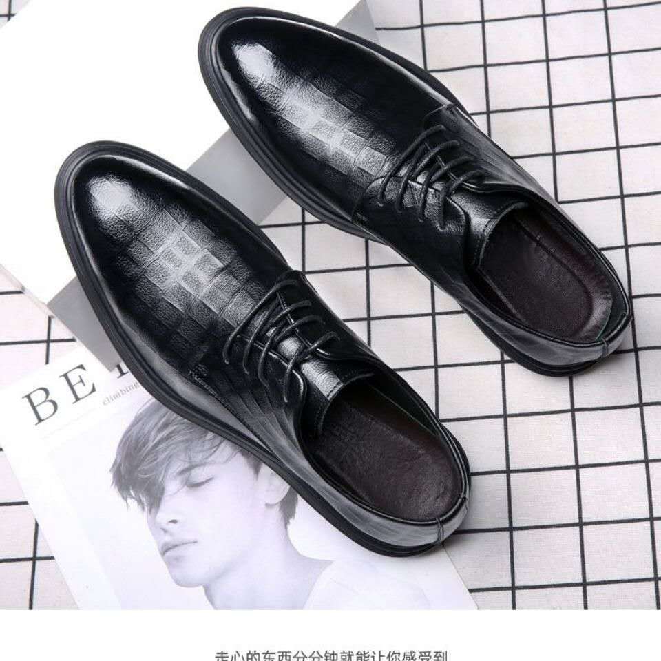 Herren Lederschuhe Echtes Leder Atmungsaktiv Frühling Business Abendgarderobe Erhöhen Schuhe Herren Bräutigam Hochzeitsschuhe Flut 44 von Joom DACH