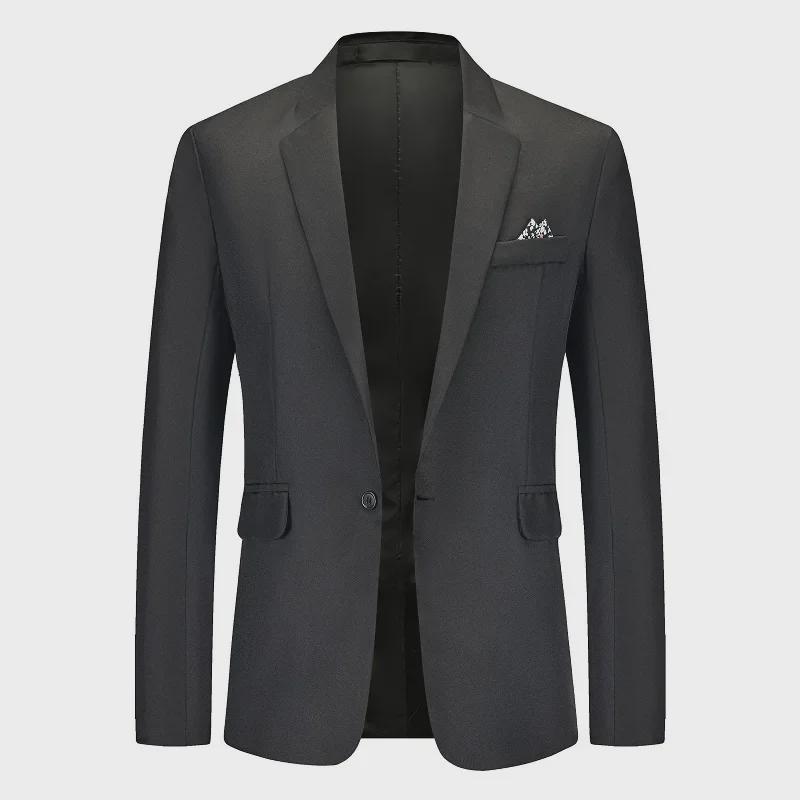 Herren Locker geschnittene einreihige Casual Business Cardigan Anzugjacke L von Joom DACH