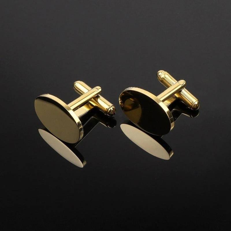 Herren-Manschettenknöpfe, klassisch, quadratisch, rund, glänzend, Anzug-Manschettenknöpfe, Hochzeit, Party, Hemden, Accessoires von Joom DACH