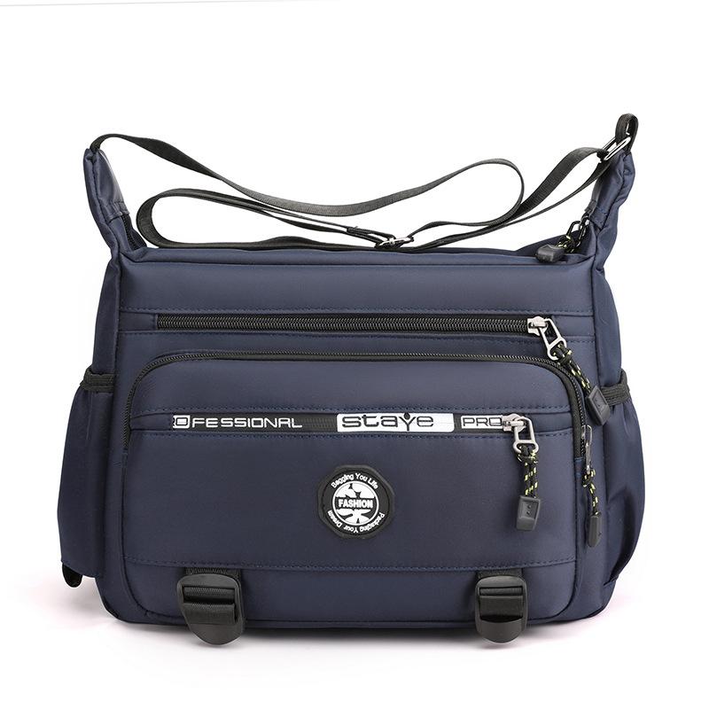Herren Messenger Bag Umhängetasche Umhängetaschen Kleine Umhängetasche für die Arbeit Wasserdichte Oxford-Packs Satchel-Geldbörse dunkelblaue von Joom DACH