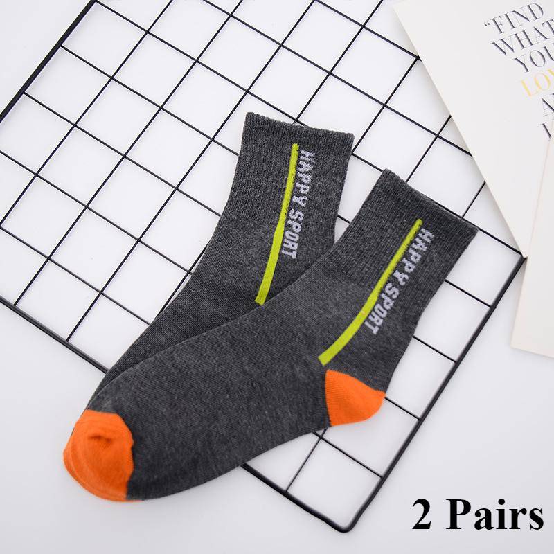 Herren Mid-Tube Socken Vier Jahreszeiten Sportsocken Schweißabsorbierend Atmungsaktiv Trendige Socken Los 2 Pairs dunkelgraue von Joom DACH