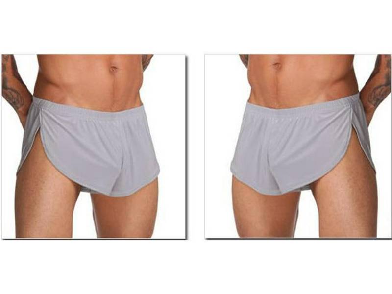 Herren Milchseide Lockere Atmungsaktive Boxershorts L graue von Joom DACH