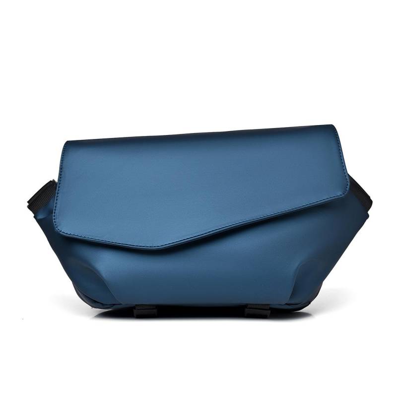 Herren Motorrad Umhängetasche Wasserdicht Multifunktionale Brusttasche Trendige und Coole Schräge Schultertasche blau von Joom DACH