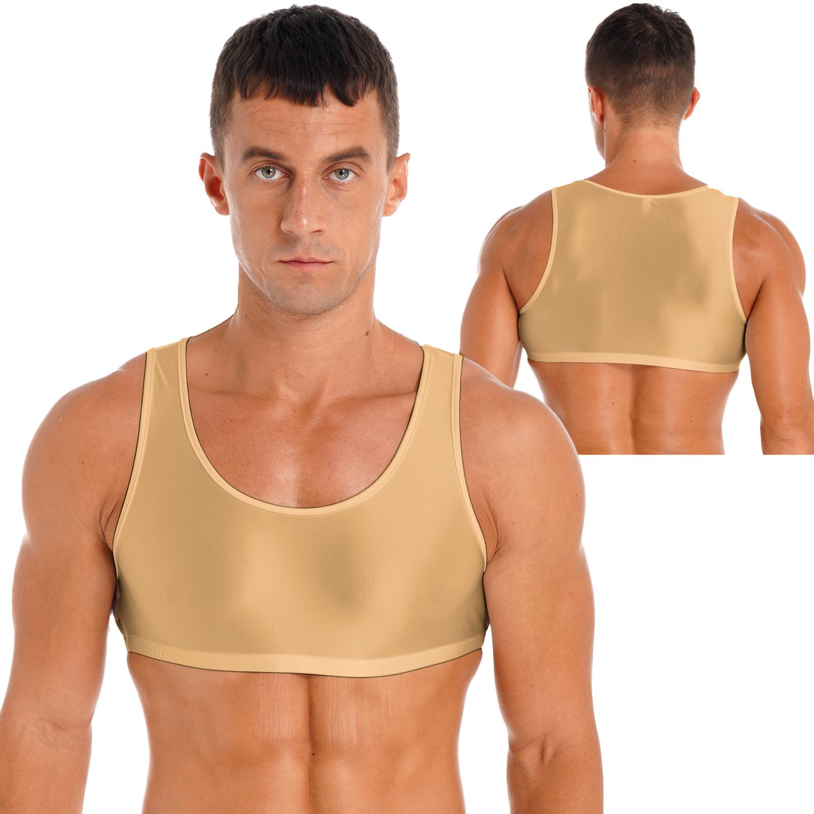 Herren Muscle Tank Top Rundhals Unterhemd Weste Gym Sport Crop Top M kaffeebraun von Joom DACH