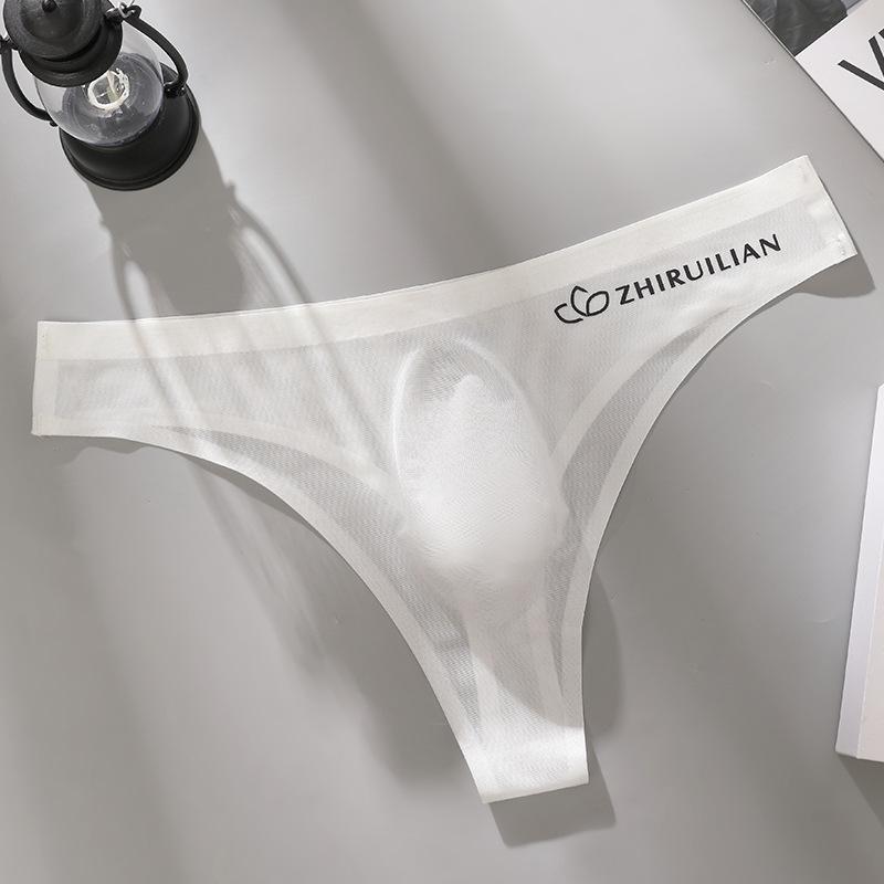 Herren Nahtlose Sport-Triangel-Slips mit niedrigem Bund 3XL 170-190 lbs weiß von Joom DACH