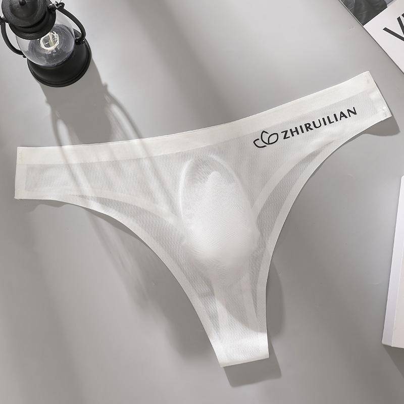 Herren Nahtlose Sport-Triangel-Slips mit niedrigem Bund 3XL 170-190 lbs weiß von Joom DACH