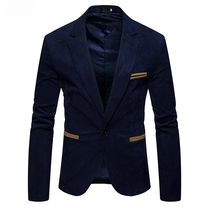 Herren Neue Herren Cord Farbe Casual Kleine Blazer Jacke 3XL von Joom DACH