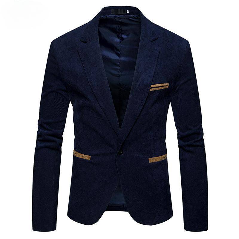 Herren Neue Herren Cord Farbe Casual Kleine Blazer Jacke 3XL von Joom DACH