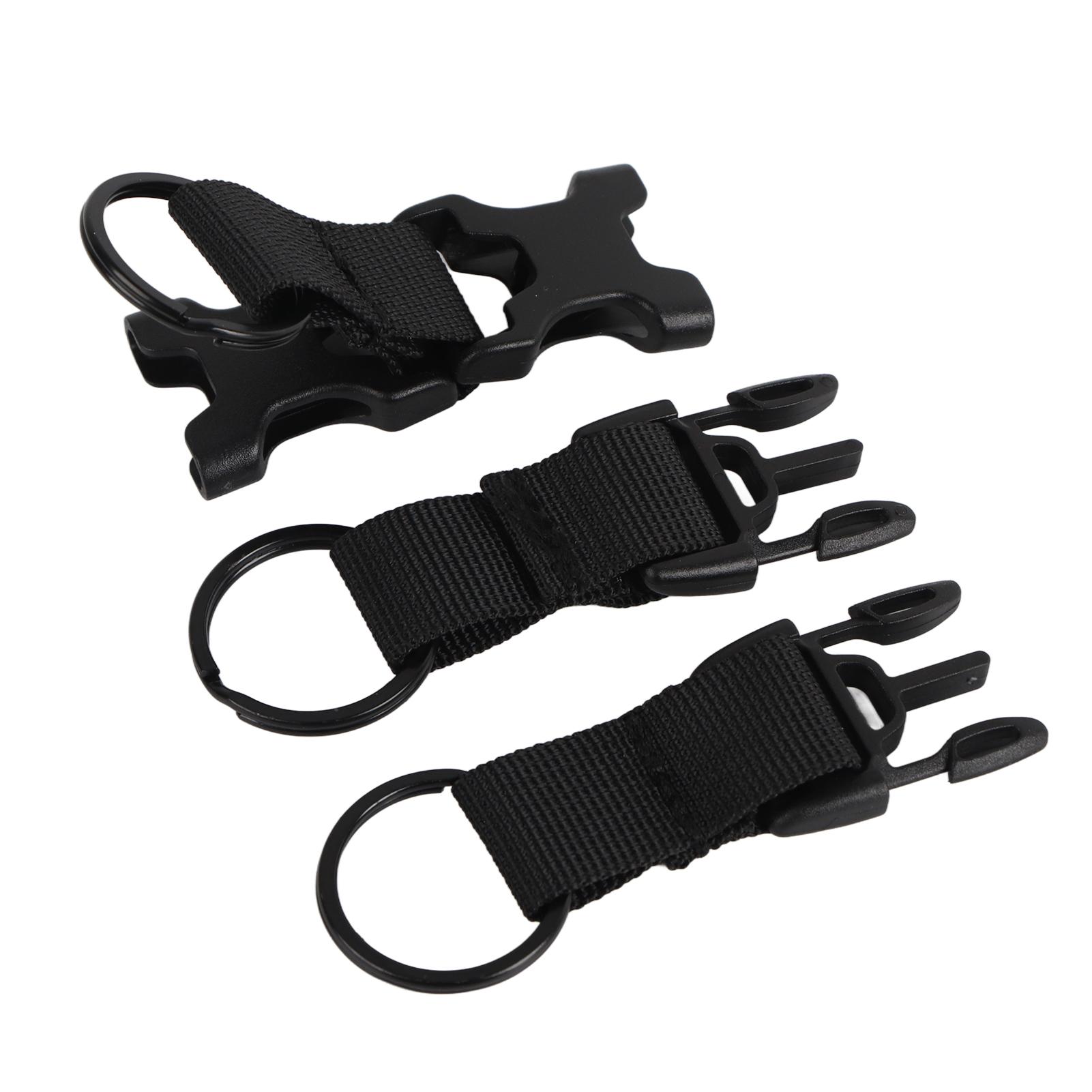 Herren Outdoor Tragbarer Multifunktionaler Schlüsselanhänger Schlüsselring Abnehmbare Schnalle Gürtelverlängerung(Schwarz) von Joom DACH