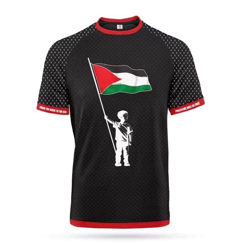Herren Palästinensische Flagge Trikot T-Shirt Atmungsaktiv 3D-Druck XS von Joom DACH