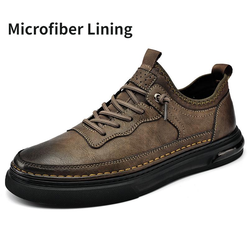 Herren-Plüsch-Lederschuhe, lässige Baumwollschuhe, Outdoor-Schuhe 43 dunkelbraune von Joom DACH