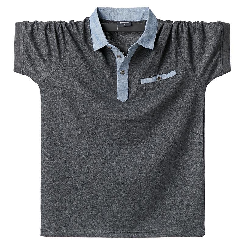 Herren-Poloshirt, Polo-Shirts, Baumwolle, Übergröße, lässig, Sommer, Herrenbekleidung, Taschenoberteile, T-Shirts 6XL schwarz Herren-Poloshirt, Polo-Shirts, Baumwolle, Übergröße, lässig, Sommer, Herrenbekleidung, Taschenoberteile, T-Shirts 6XL schwarz von Joom DACH