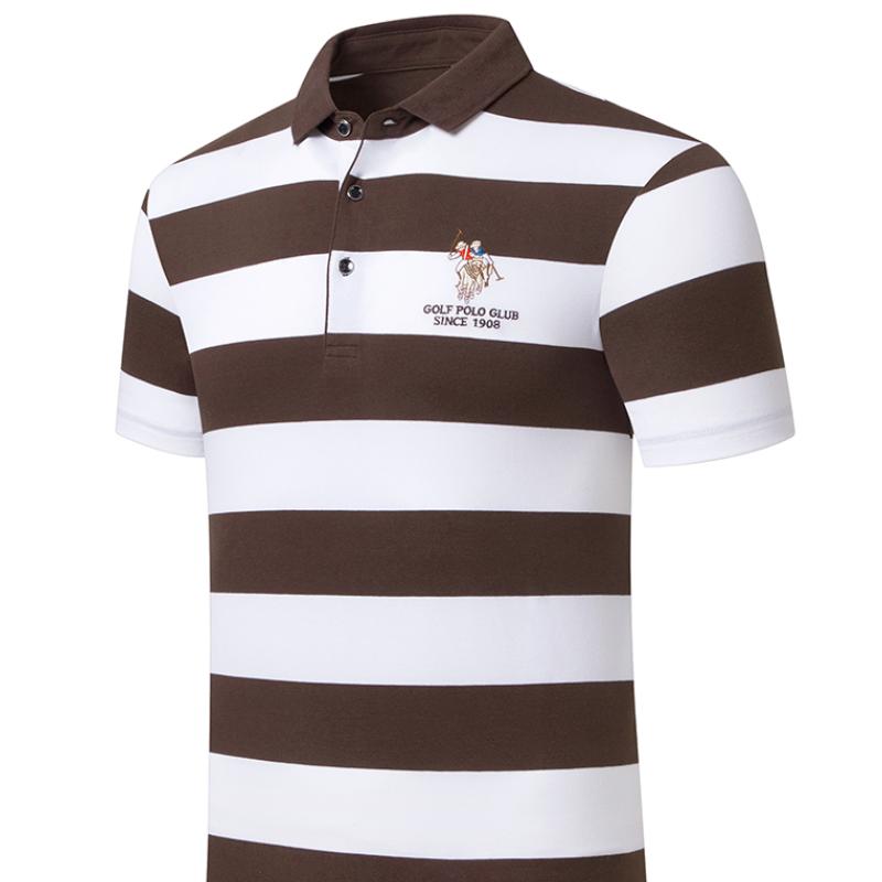 Herren Poloshirt Sommer Kurzarm Lose Besticktes Gestreiftes Poloshirt XL Herren Poloshirt Sommer Kurzarm Lose Besticktes Gestreiftes Poloshirt XL von Joom DACH