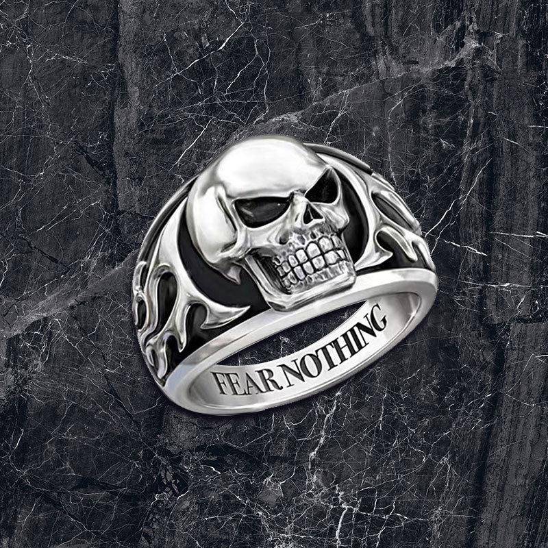 Herren Punk Europäischer Zirkon Totem Ring - Dunkler Cooler Retro Schmuck Size 7 von Joom DACH