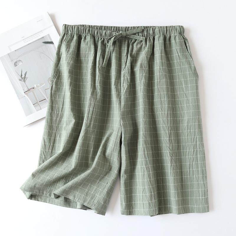 Herren-Pyjamahose, Lounge-Schlafshorts, weich, bequem, atmungsaktiv, Pyjama-Shorts mit Taschen, lockere Kordelzug-Home-Shorts in Übergröße für Männer L von Joom DACH