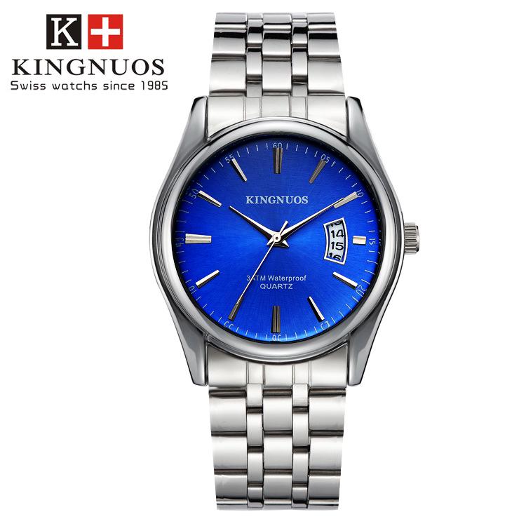 Herren Quarz Casual Armbanduhr 2024 Top Marke Luxus Herren Uhr wasserdicht Datum Uhr Sport Uhren blau von Joom DACH