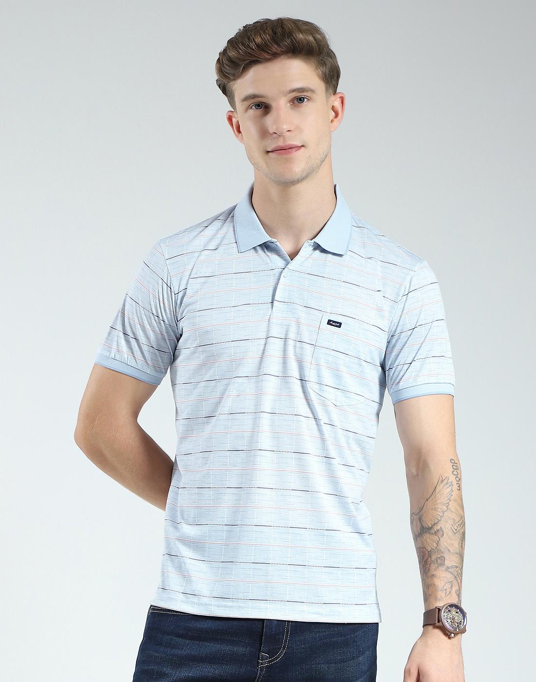 Herren Regular Fit Gestreiftes Polo T-Shirt | Halbarm | Kragenhals | Freizeit T-Shirt für Herren XL himmel Herren Regular Fit Gestreiftes Polo T-Shirt | Halbarm | Kragenhals | Freizeit T-Shirt für Herren XL himmel von Joom DACH