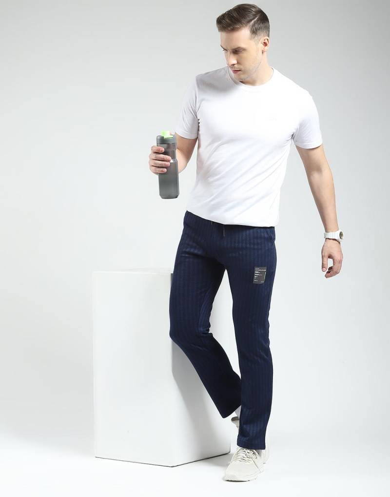 Herren Regular Fit Trainingshose | Kordelzugverschluss | Seitentasche | Selbstentworfene Sporthose | Bequeme & stilvolle Hose für Herren XL navy blau von Joom DACH