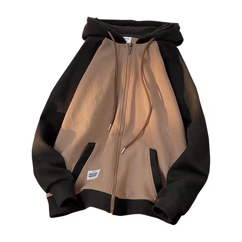 Herren Retro Oversized Kapuzen-Cardiganjacke - Herbst 2023 Trend M braun von Joom DACH