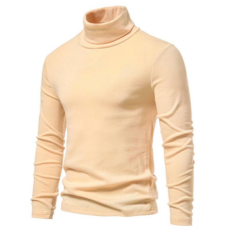 Herren Rollkragenpullover, T-Shirt, T-Shirt, Winter, warm, Thermo, Langarm L beige von Joom DACH