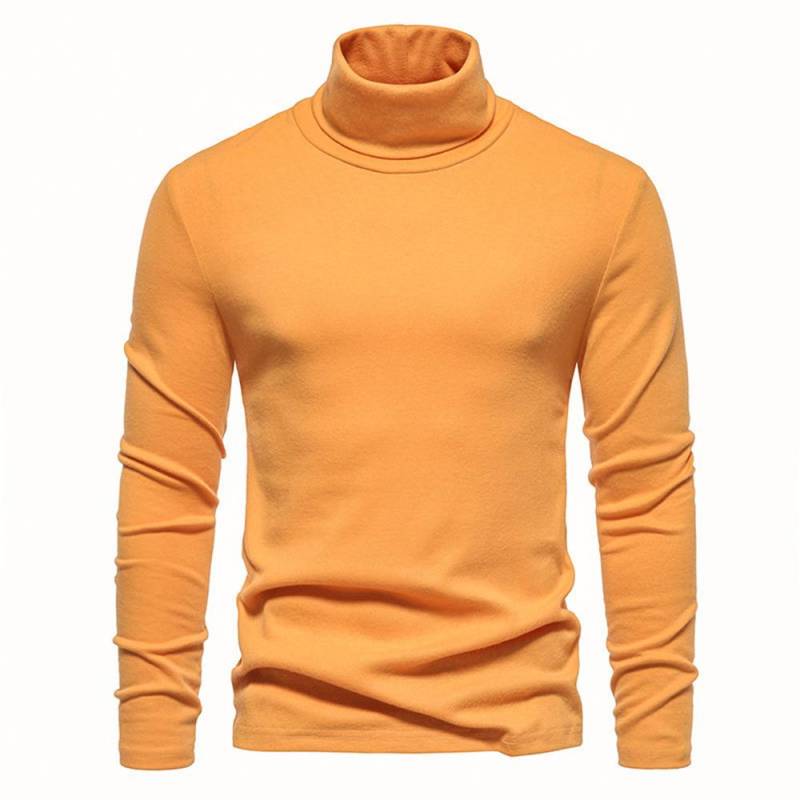 Herren Rollkragenpullover, T-Shirt, T-Shirt, Winter, warm, Thermo, Langarm M gelb von Joom DACH
