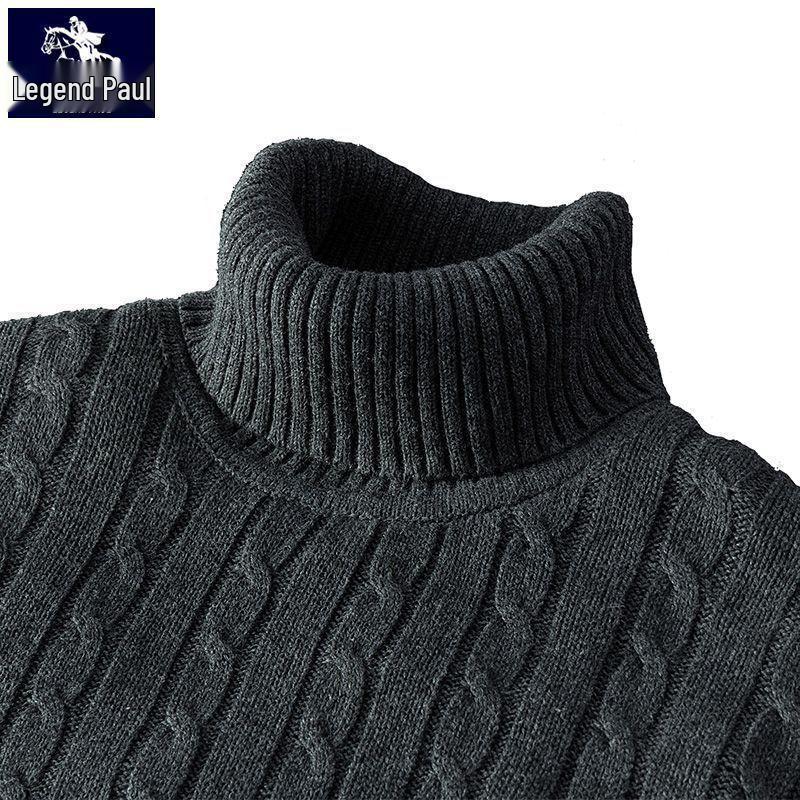 Herren Rollkragenpullover aus weicher Baumwolle mit Samtfutter - Dick, warm und stilvoll 5XL von Joom DACH