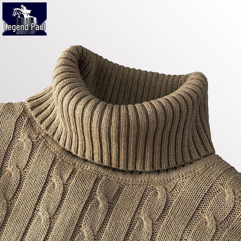 Herren Rollkragenpullover aus weicher Baumwolle mit Samtfutter - Dick, warm und stilvoll L von Joom DACH