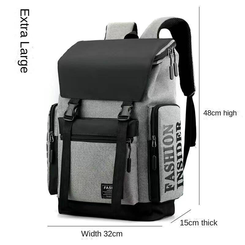 Herren-Rucksack, modische, lässige Reisetasche für Gymnasiasten, modische Herren-Computertasche mit großer Kapazität von Joom DACH